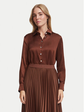 Marella Marella Koszula Alfio 2623116045 Brązowy ciemny Regular Fit