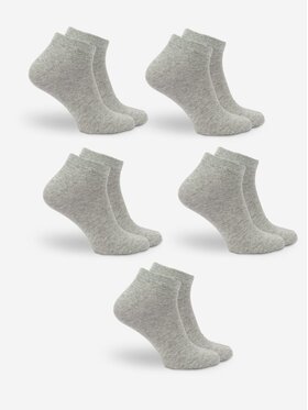 Urban Socks Urban Socks Zestaw 5 par niskich skarpet męskich Zestaw 5 Par Niskich Skarpet Męskich Szarych Urban Socks No Logo 41-46 Szary