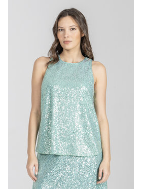 Deni Cler Milano Deni Cler Milano Top W-DC-0003-F2-G9-43-1 Zielony Regular Fit