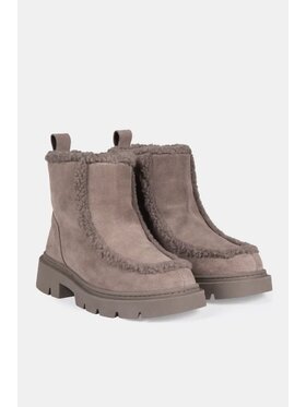 Inuikii Inuikii Botki Biker Suede Beżowy