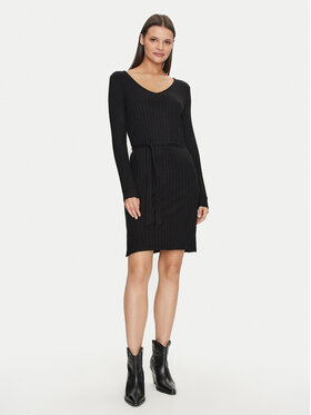 Vila Vila Kootud kleit Divia 14095845 Must Regular Fit