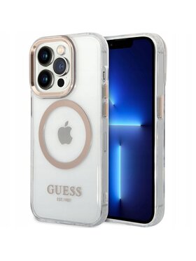 Guess Guess Etui na telefon Outline MagSafe Kolorowy