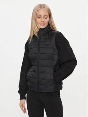 4F 4F Liemenė 4FAW23TVESF072 Juoda Slim Fit