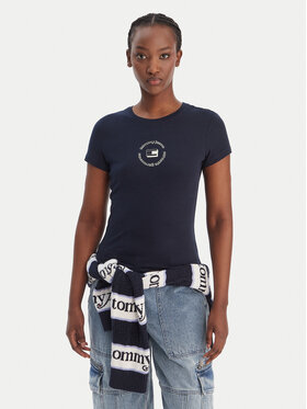 Tommy Jeans Tommy Jeans Tricou DW0DW22273 Bleumarin Slim Fit