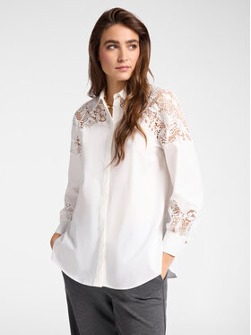 Elena Mirò Elena Mirò Camicia 5142P100201N011 Bianco Over Fit