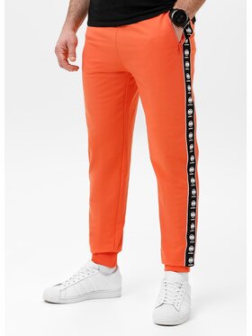 PITBULL PITBULL Spodnie dresowe TAPE NUGGET Pomarańczowy Regular Fit