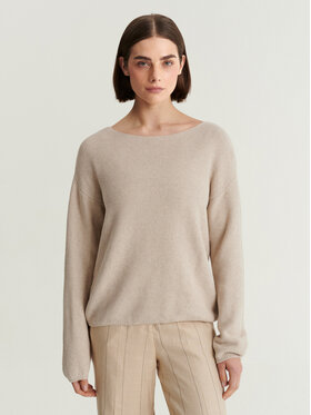 TATUUM TATUUM Sweter MAKSO Beżowy Classic Fit