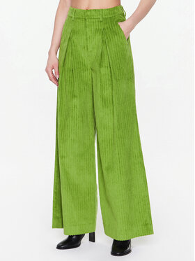 Gestuz Gestuz Hlače iz tkanine Megan 10906751 Zelena Relaxed Fit