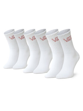 Vans Vans Súprava 3 párov vysokých dámskych ponožiek Classic Crew VN0A49ZFY0M1 Biela