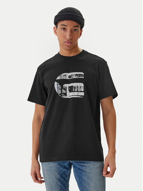 G-Star Raw G-Star Raw T-Shirt G Icon Graphic D28823-E385 Černá Regular Fit
