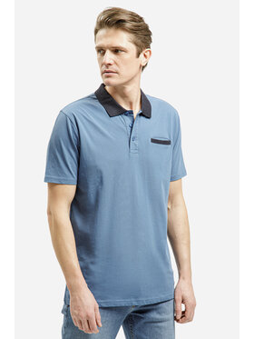 Cross Jeans Cross Jeans Polo 16066-005 Niebieski Regular Fit