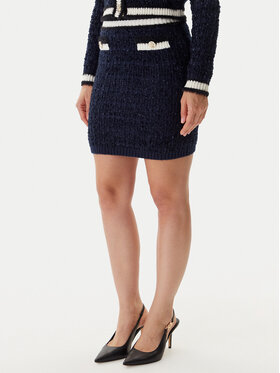 Guess Guess Puzdrová sukňa W5BD1X Z4090 Tmavomodrá Slim Fit