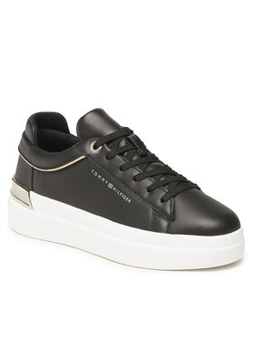 Tommy Hilfiger Tommy Hilfiger Sneakers Lux Metallic Cupsole Sneaker FW0FW07030 Noir