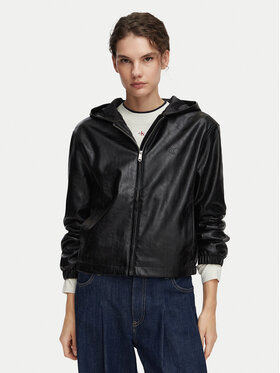 Calvin Klein Jeans Calvin Klein Jeans Kurtka z imitacji skóry LV047G516G Czarny Regular Fit
