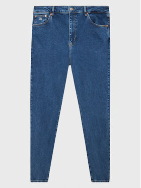 Tommy Jeans Curve Tommy Jeans Curve Farmer Melany DW0DW14815 Kék Skinny Fit