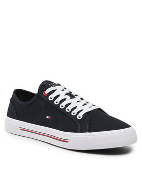 Tommy Hilfiger Tommy Hilfiger Tenisky Core Corporate Vulc Canvas FM0FM04560 Tmavomodrá