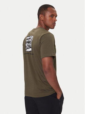 The North Face The North Face T-Shirt Box Nse Edge Of Light NF0A8E3H Zielony Regular Fit