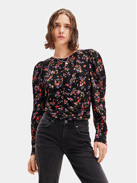 Desigual Desigual Bluse 23WWBW36 Schwarz Regular Fit
