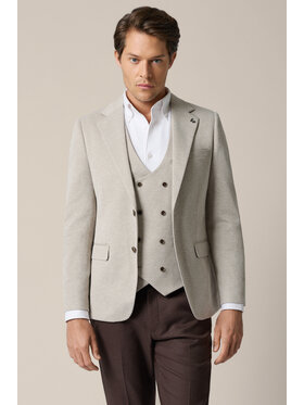 Lancerto Lancerto Marynarka Bevagna MA131126000013 Beżowy Regular Fit