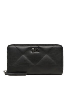 Calvin Klein Calvin Klein Velká dámská peněženka Re-Lock Quilt Za Wallet Lg K60K610774 Černá