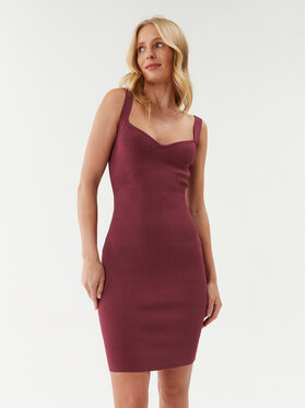 Guess Guess Trikotažinė suknelė Mirage Anise W2YK0C Z2XY0 Vyšninė Slim Fit