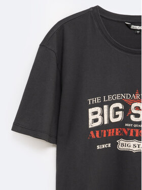 BIG STAR BIG STAR T-Shirt ENIFER_906_150 Czarny Oversize