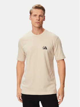 adidas adidas Tričko Sushi Graphic KT9708 Svetlo béžová Regular Fit