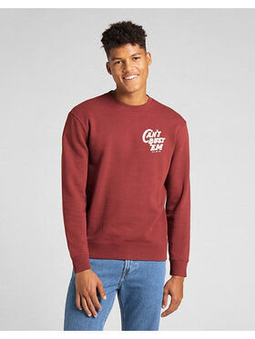Lee Lee Felpa CANT BUST Rosso Regular Fit