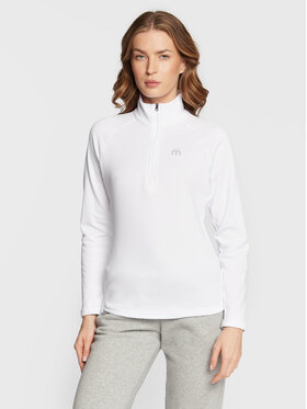 Mico Mico Funkčná mikina MA00665 Biela Slim Fit