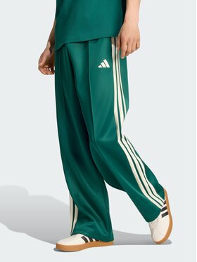adidas adidas Spodnie materiałowe 165294 Zielony Loose Fit