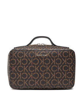 Calvin Klein Calvin Klein Smink táska Ck Must Cosmetic Pouch Mono K60K608907 Barna