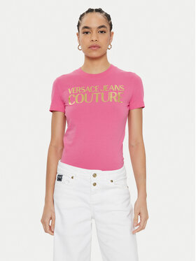 Versace Jeans Couture Versace Jeans Couture T-särk 78HAHT01 Roosa Regular Fit