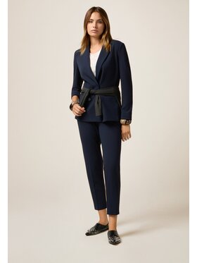 Oltre Oltre Pantaloni di tessuto P273J002361N034 Blu Regular Fit