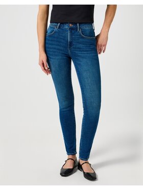Wrangler Wrangler Jeans High Skinny Blu Skinny Fit