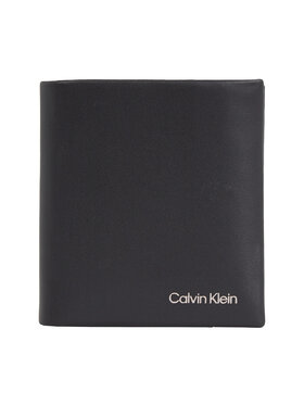 Calvin Klein Calvin Klein Portfel męski Ck Concise Trifold 6Cc W/Coin K50K510593 Czarny