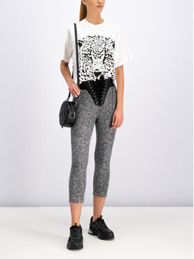 The Kooples The Kooples Hlače iz tkanine FJOG18019S Siva Regular Fit