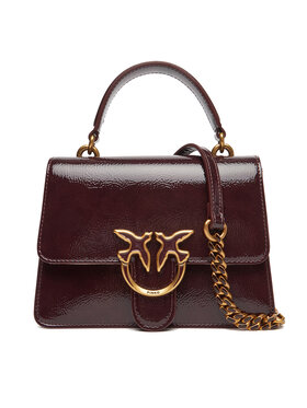 PINKO PINKO Дамска чанта Love One Top Handle Mini Light PE 25 PLTT 100071 A1UV Бордо