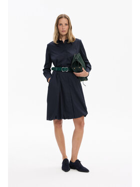 Deni Cler Milano Deni Cler Milano Sukienka koktajlowa W-DC-3464-F5-H1-58-1 Granatowy A-Line Fit