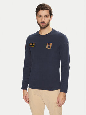 Aeronautica Militare Aeronautica Militare Longsleeve 242TS2317J489 Granatowy Regular Fit