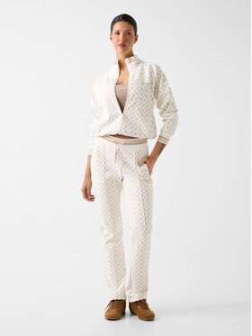 Guess Guess Kalhoty z materiálu 176829 Béžová Classic Fit