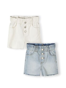 minoti minoti Szorty jeansowe 30SHORT155 Biały Regular Fit