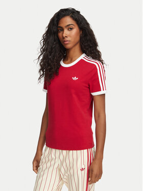adidas adidas T-krekls 3-Stripes Slim KS4779 Sarkans Regular Fit