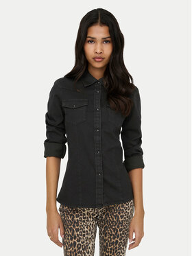 ONLY ONLY Teksasärk Sasia 15352339 Must Slim Fit