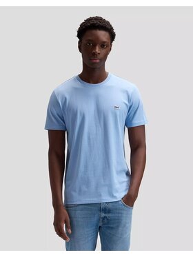 Lee Lee T-Shirt SS PATCH LOGO TEE Niebieski Regular Fit