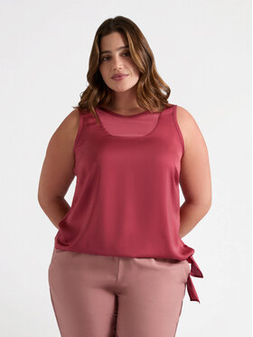 Fiorella Rubino Fiorella Rubino Bluzka 2755T002246N029 Bordowy Regular Fit