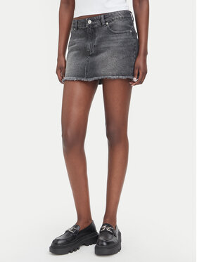 Juicy Couture Juicy Couture Джинсова спідниця JCDGS126958 Сірий Regular Fit