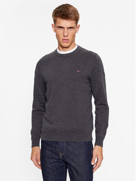 Tommy Hilfiger Tommy Hilfiger Sweter Classic MW0MW32026 Szary Regular Fit