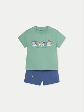 Mayoral Mayoral Set T-Shirt und Shorts 1654 Grün Regular Fit