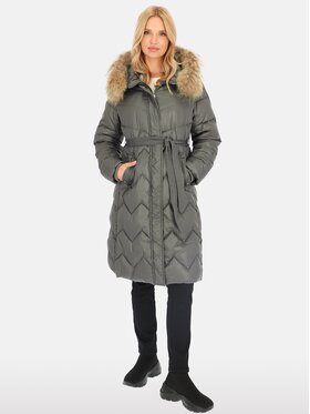 Perso Perso Dámská bunda BLH241011FXR Šedá Regular Fit