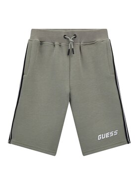 Guess Kids Guess Kids Spodnie materiałowe 173283 Zielony Regular Fit